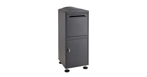 adiroffice 631-09 free-standing steel secured parcel drop box|Secured Parcel Drop Box – Alpine.